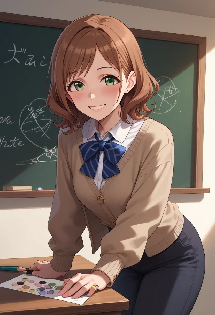 idolmaster,amami_haruka,teacher, sweater  - 