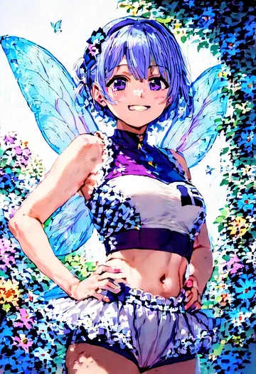 hololive,amane_kanata_(1st_costume),tankini top,board shorts  - AI generated anime art