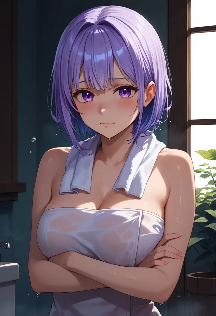 hololive,amane_kanata,towel,sexy  - 