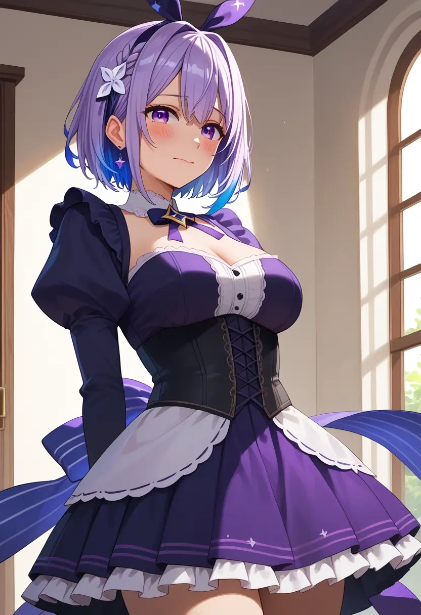 hololive,amane_kanata,corset,bustier,long tulle skirt  - 