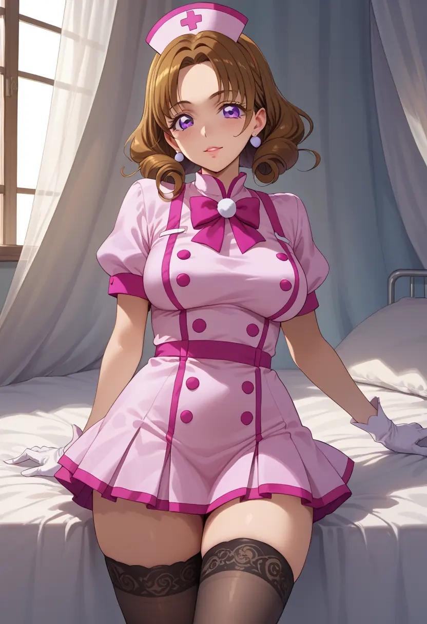 precure,amanogawa_kirara,nurse pantyhose,mini skirt, sexy  - 