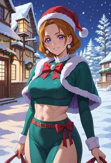 precure,amanogawa_kirara,Christmas,dress  - AI generated anime art