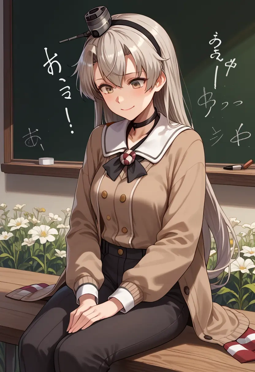 kantai_collection,amatsukaze_(kancolle),teacher, sweater  - 