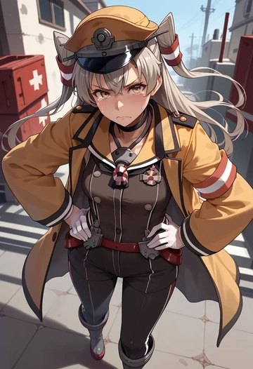 kantai_collection,amatsukaze_(kancolle),firefighter  - AI generated anime art