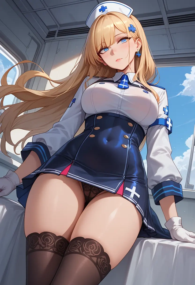 girls'_frontline,an-94_(girls'_frontline),nurse pantyhose,mini skirt, sexy  - 