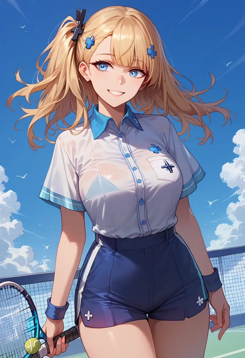 girls'_frontline,an-94_(girls'_frontline),tennis polo,skort  - 