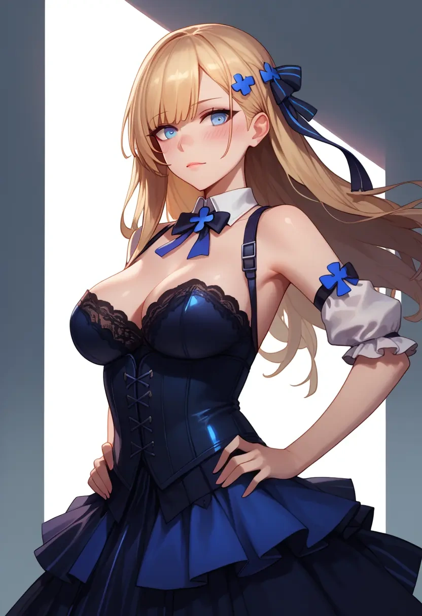 girls'_frontline,an-94_(girls'_frontline),corset,bustier,long tulle skirt  - 