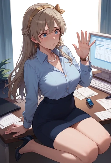 idolmaster,anastasia_(idolmaster),OL  - AI generated anime art