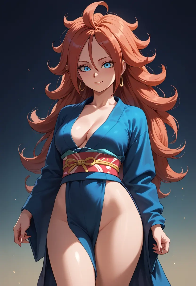 dragon_ball,android_21,kimono,sexy  - 