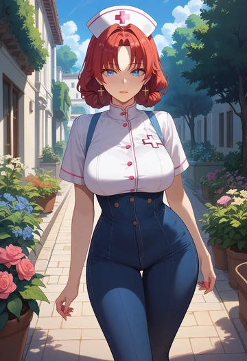 nijisanji,ange_katrina,nurse  - AI generated anime art