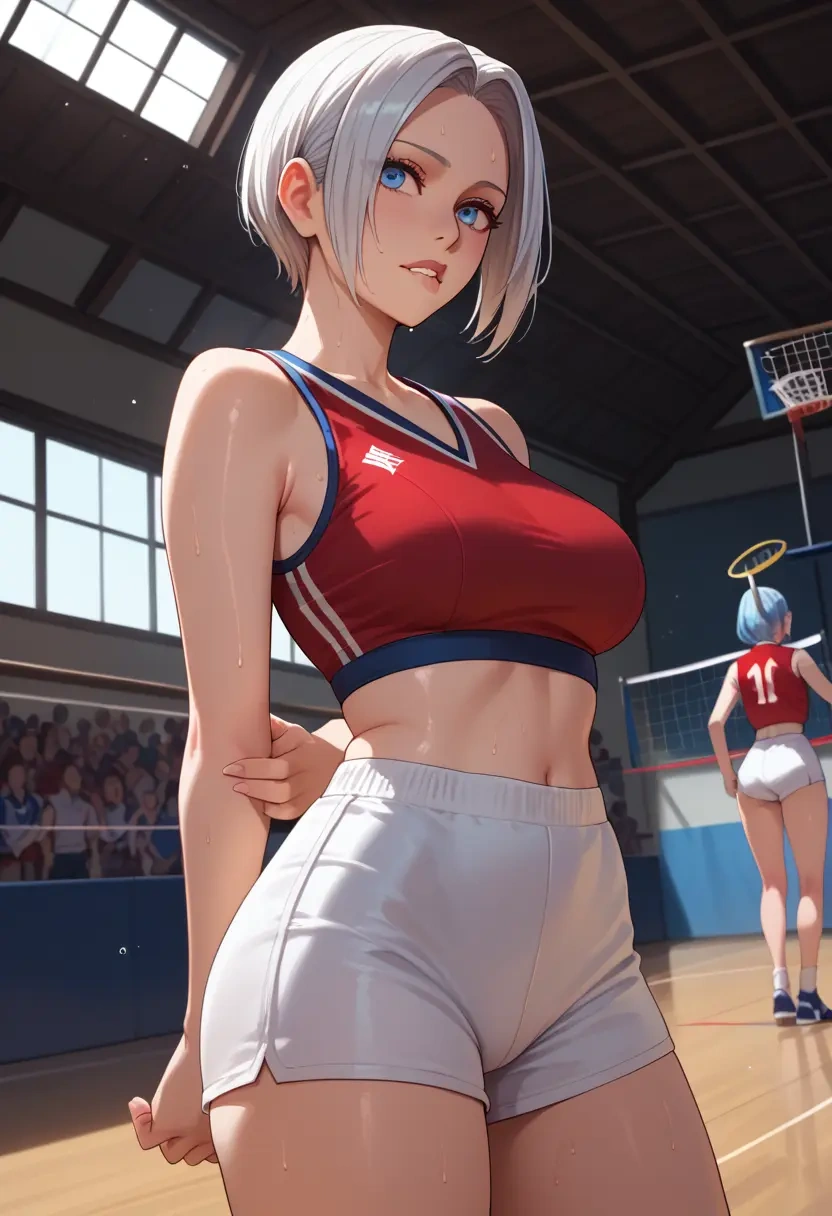 the_king_of_fighters,angel_(kof),volleyball uniform  - 