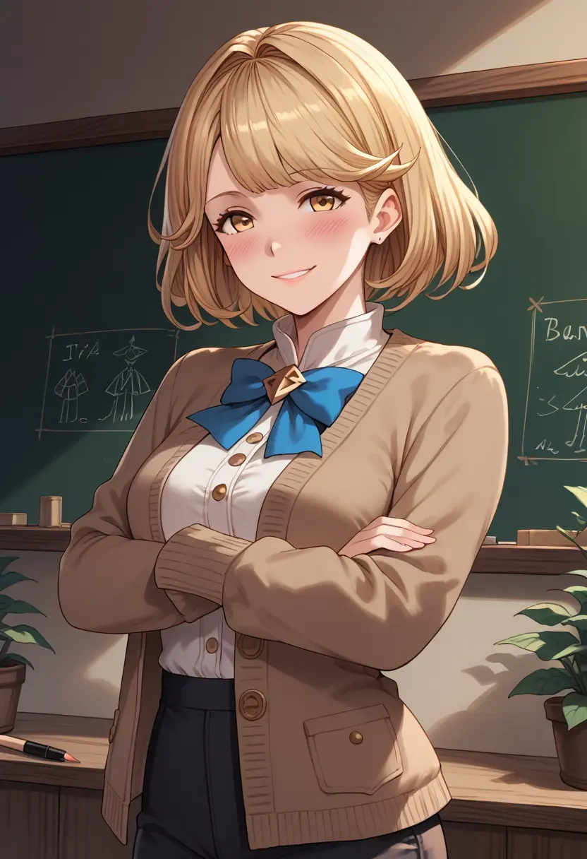 granblue_fantasy,anila_(granblue_fantasy),teacher, sweater  - 