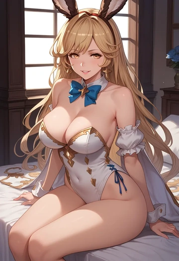 granblue_fantasy,anila_(granblue_fantasy),bunny girl  - AI generated anime art