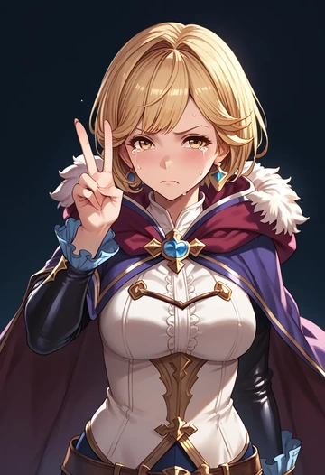 granblue_fantasy,anila_(granblue_fantasy),cape,hooded,leather pants  - AI generated anime art