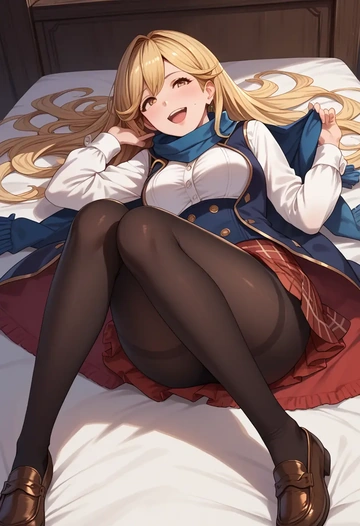 granblue_fantasy,anila_(granblue_fantasy),winter,student uniform,vest  - AI generated anime art