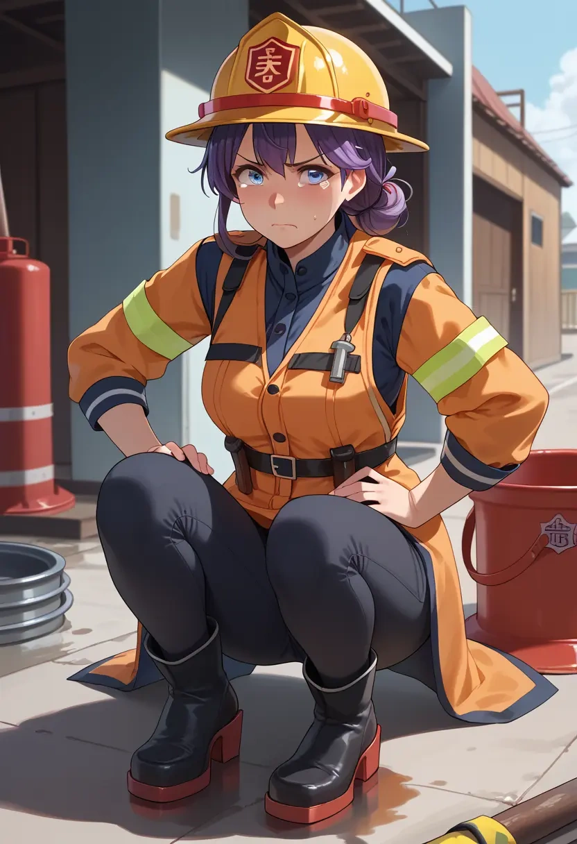 kantai_collection,aoba_(kancolle),firefighter  - 