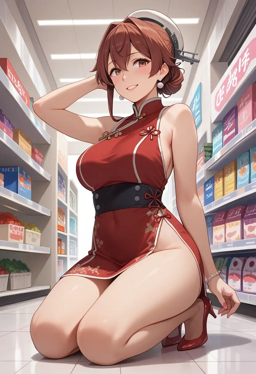 kantai_collection,arashi_(kancolle),qipao  - 