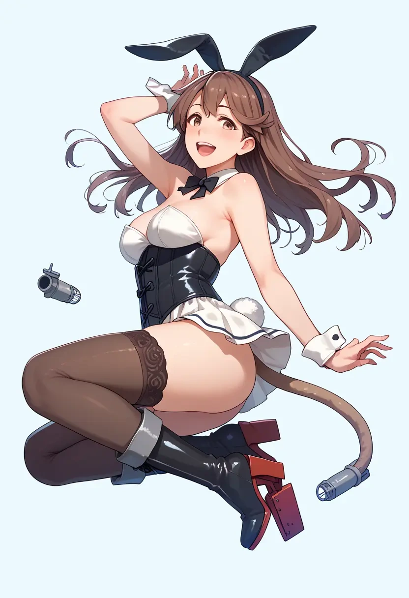 kantai_collection,arashio_(kancolle),bunny girl  - 