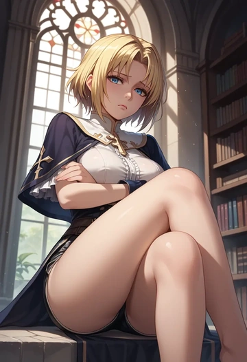 ragnarok_online,arch_bishop_(ragnarok_online),leather,shorts  - AI generated anime art