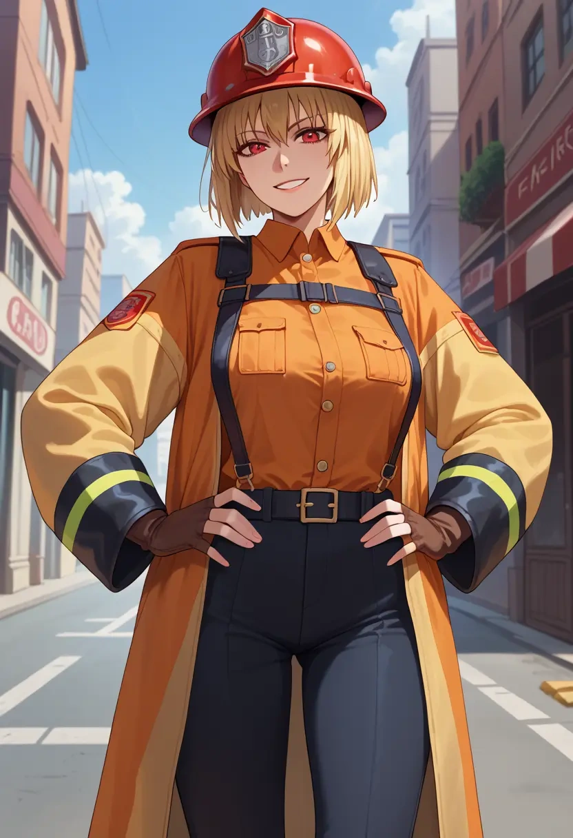 tsukihime,arcueid_brunestud,firefighter  - 