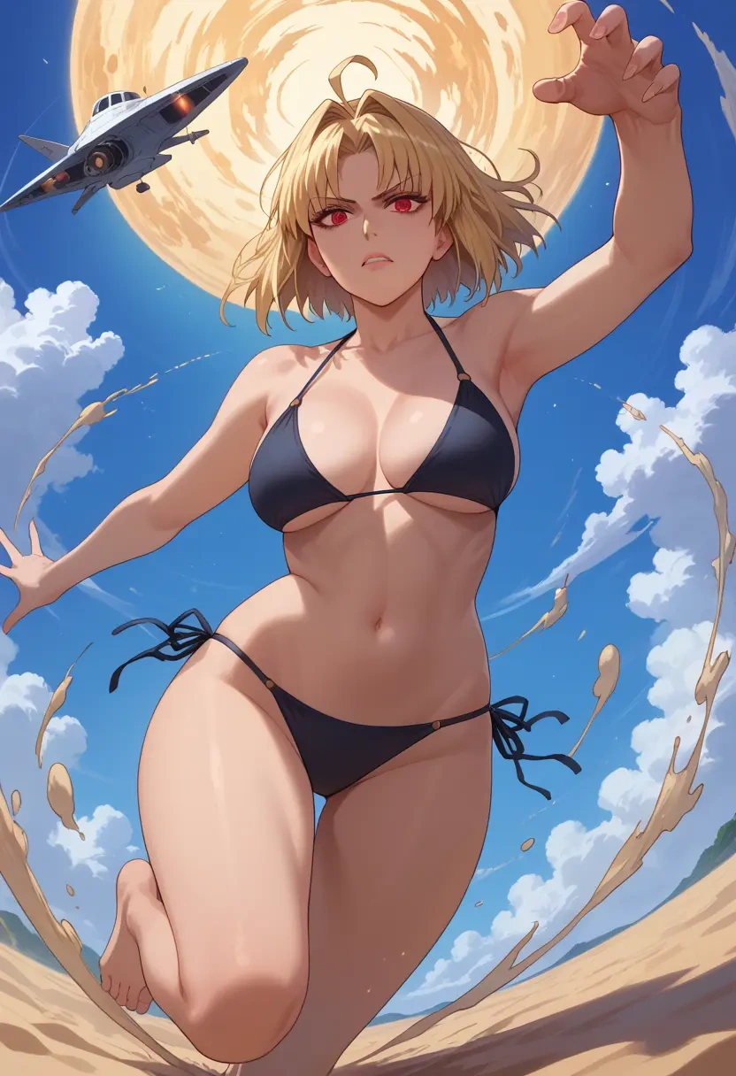 tsukihime,arcueid_brunestud,black bikini  - 