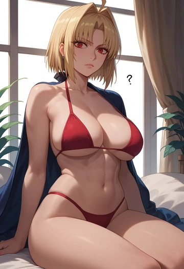 tsukihime,arcueid_brunestud,bikini  - AI generated anime art