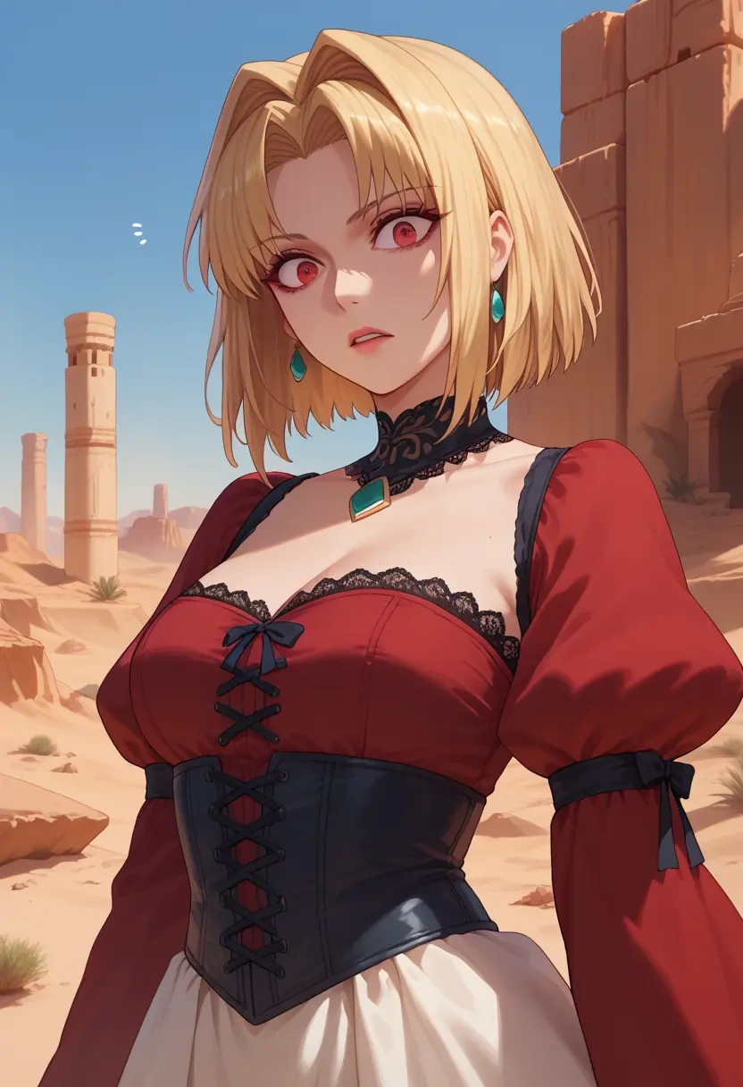 tsukihime,arcueid_brunestud,vampire corset,lace blouse,velvet skirt  - 