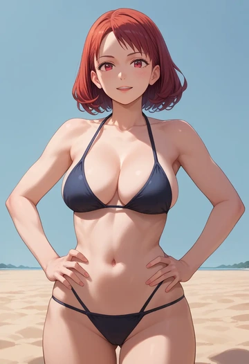 oshi_no_ko,arima_kana,black bikini  - AI generated anime art