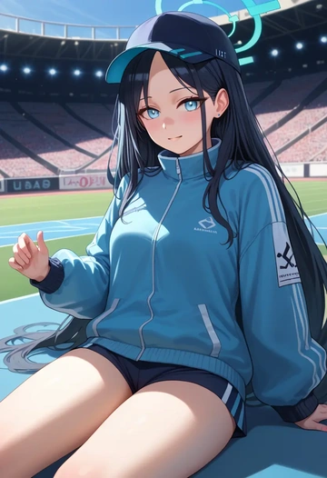 blue_archive,aris_(blue_archive),athletic  - AI generated anime art