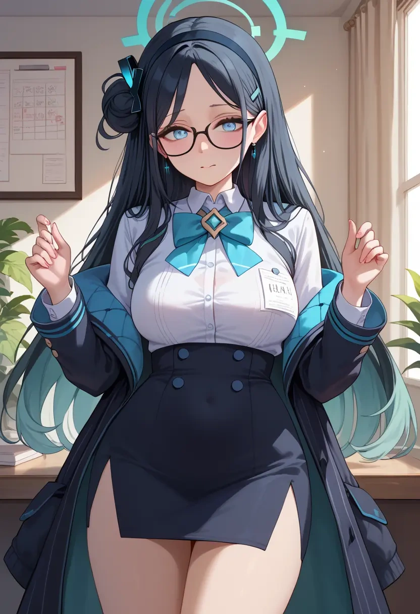 blue_archive,aris_(blue_archive),OL, glasses,  - 