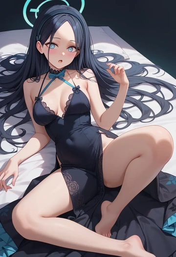 blue_archive,aris_(blue_archive),nightdress  - AI generated anime art