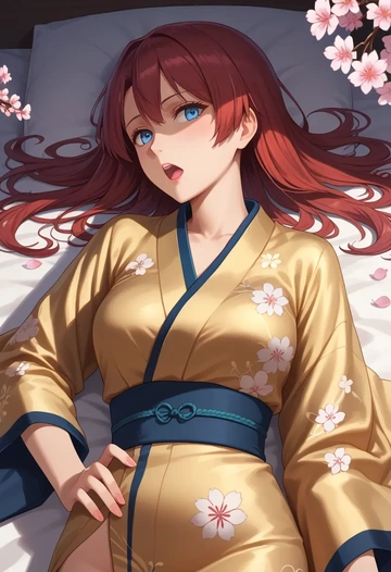 kantai_collection,ark_royal_(kancolle),kimono  - AI generated anime art