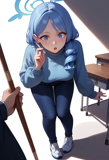 blue_archive,arona_(blue_archive),teacher  - AI generated anime art