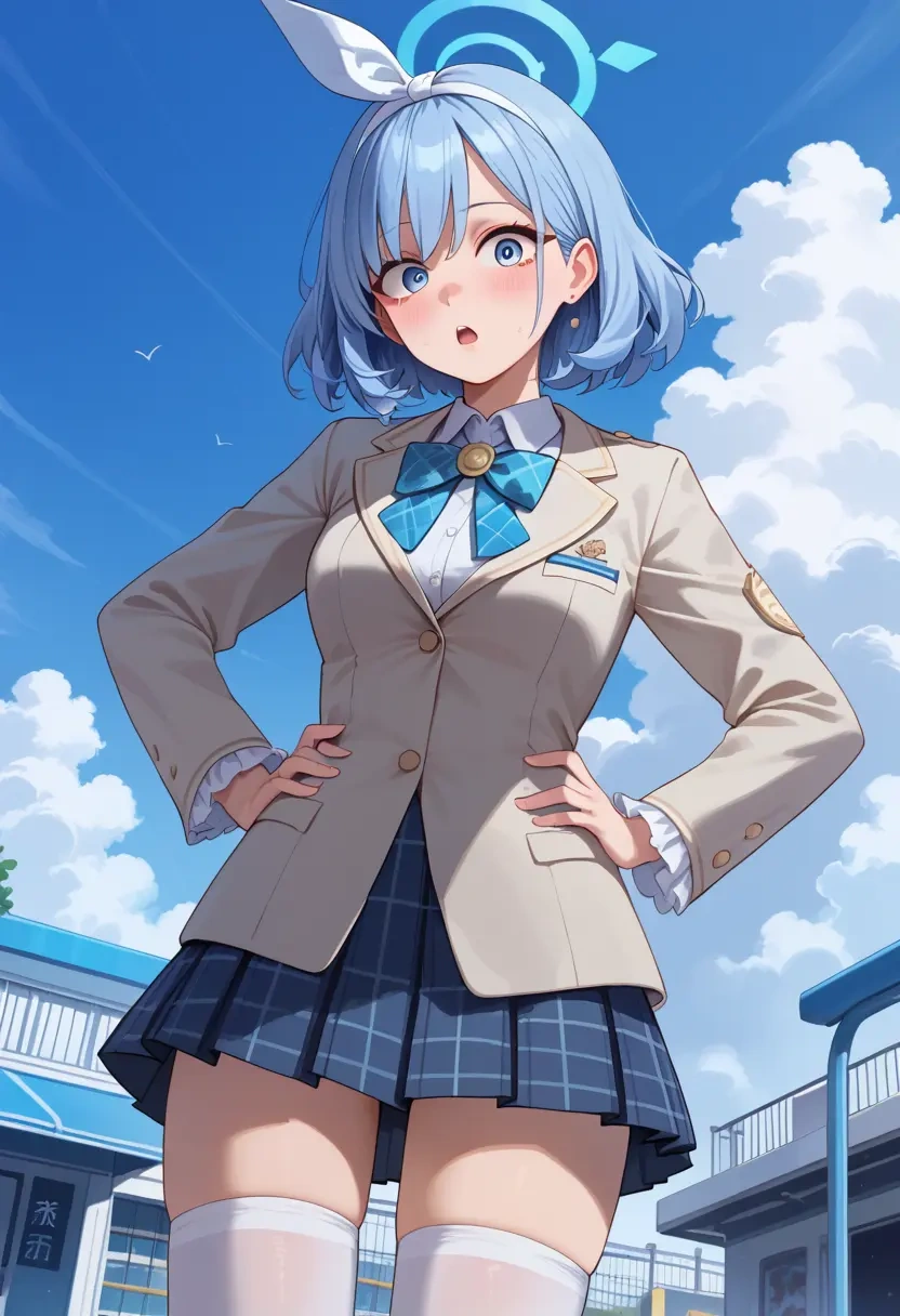 blue_archive,arona_(blue_archive),spring,student uniform,blazer  - 