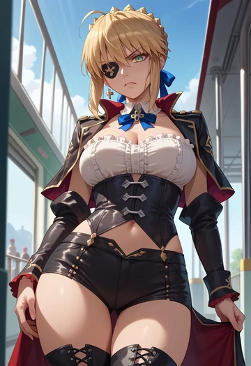 fate_(series),artoria_caster_(fate),pirate  - AI generated anime art