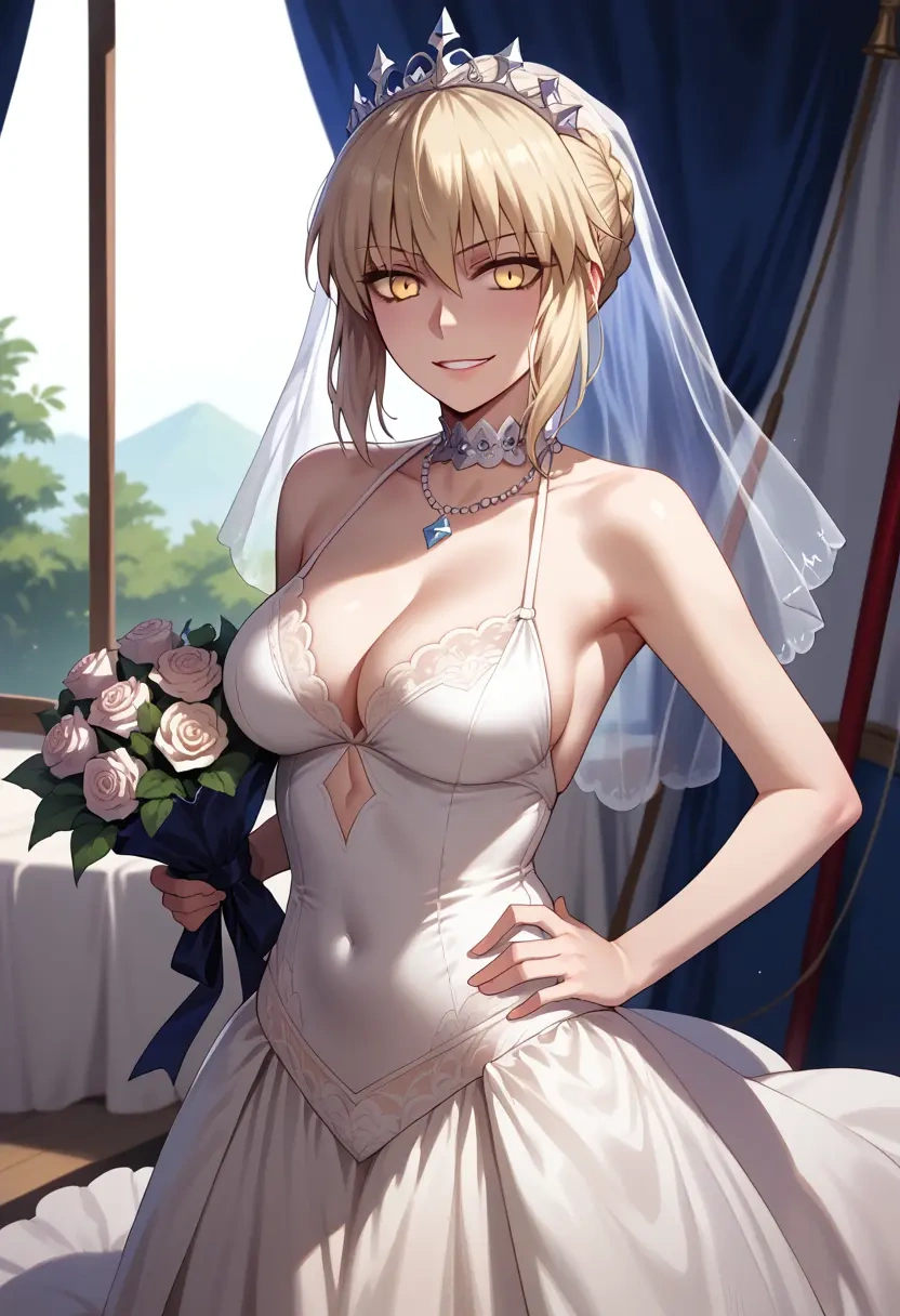 fate_(series),artoria_pendragon_(alter_swimsuit_rider)_(fate),wedding  - 