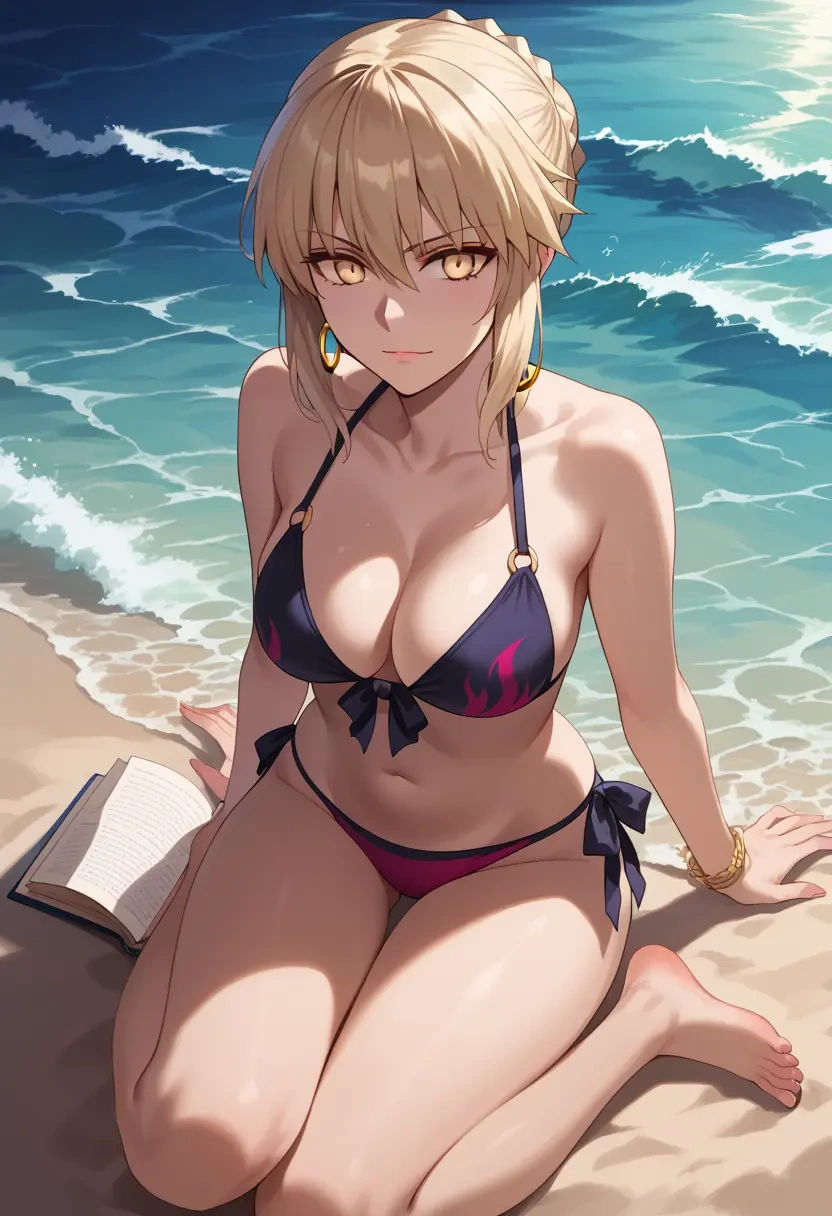 fate_(series),artoria_pendragon_(alter_swimsuit_rider)_(second_ascension)_(fate),bikini  - 