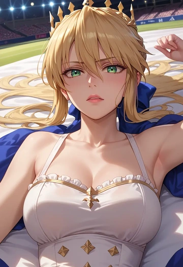 fate_(series),artoria_pendragon_(lancer)_(fate),athletic  - AI generated anime art