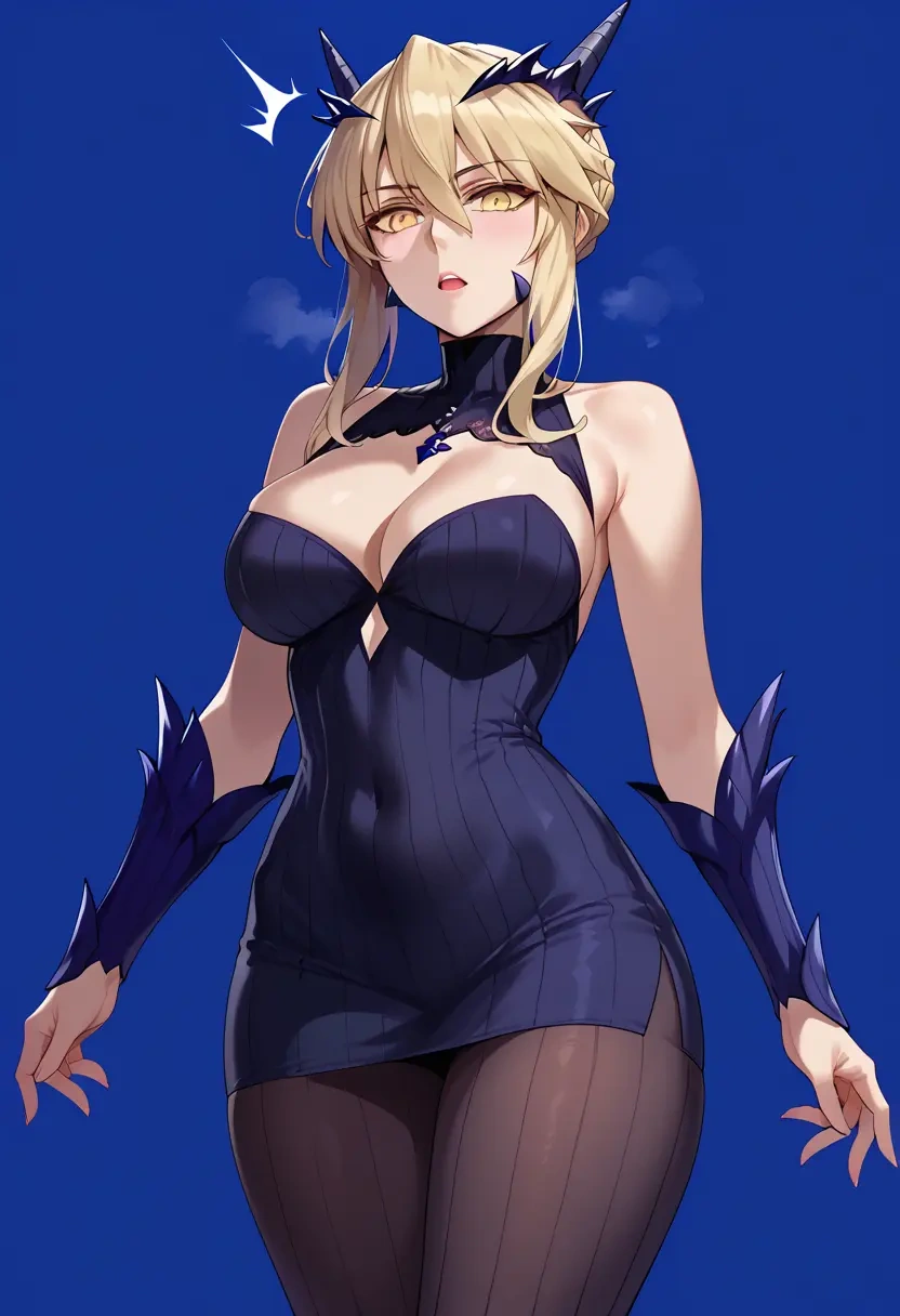 fate_(series),artoria_pendragon_(lancer_alter)_(fate),shorts, pantyhose  - 