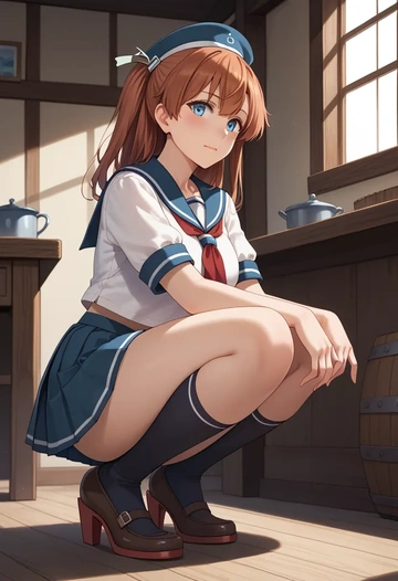 kantai_collection,asagumo_(kancolle),sailor, uniform  - AI generated anime art