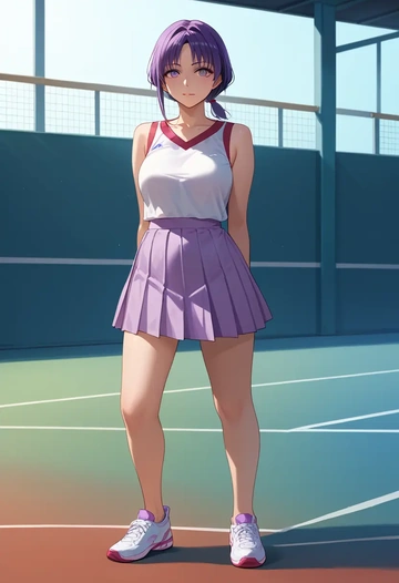 project_sekai,asahina_mafuyu,tennis skirt  - AI generated anime art