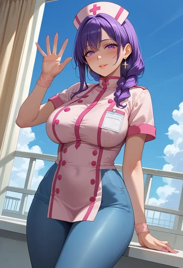 project_sekai,asahina_mafuyu,nurse  - AI generated anime art