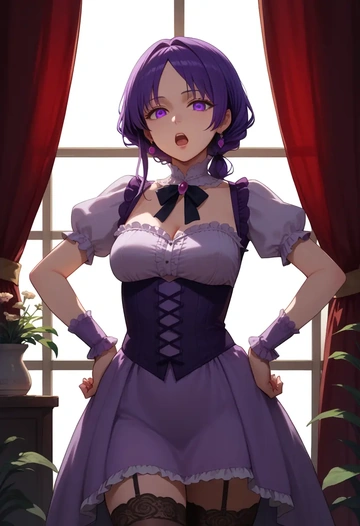 project_sekai,asahina_mafuyu,Victorian-era,stockings,sexy  - AI generated anime art