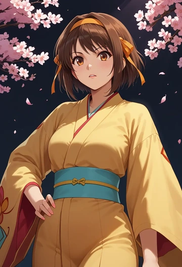 suzumiya_haruhi_no_yuuutsu,asahina_mikuru,kimono  - AI generated anime art