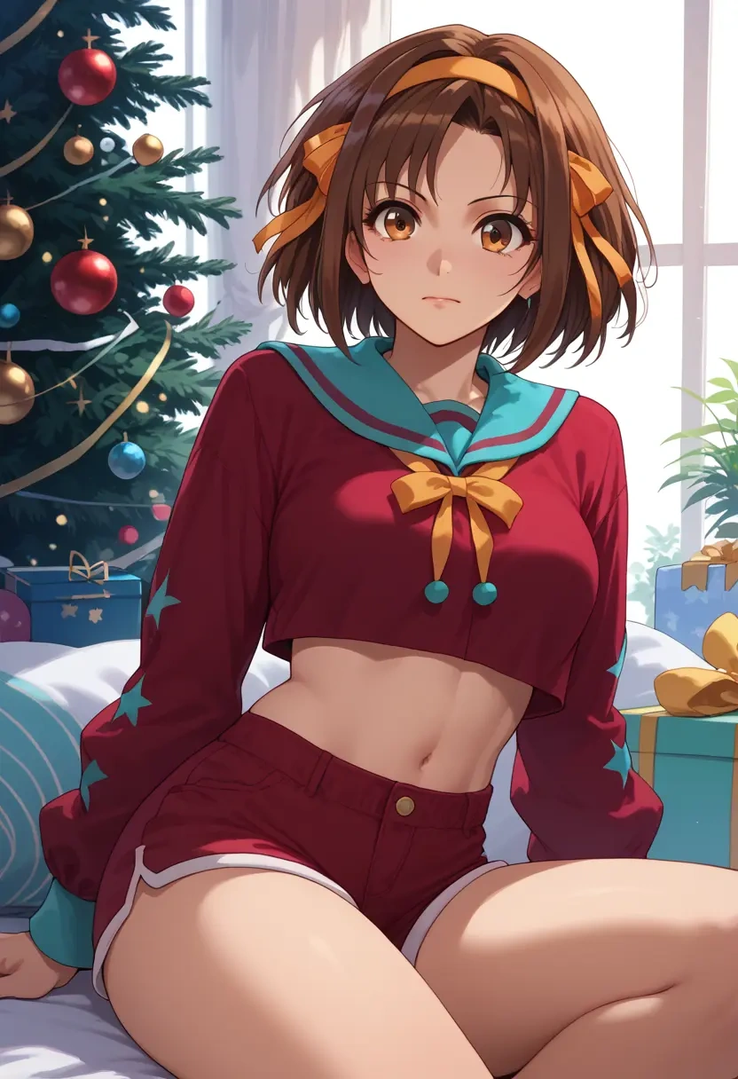 suzumiya_haruhi_no_yuuutsu,asahina_mikuru,red velvet shorts  - 