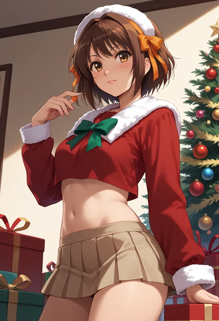 suzumiya_haruhi_no_yuuutsu,asahina_mikuru,Christmas,skirt  - 