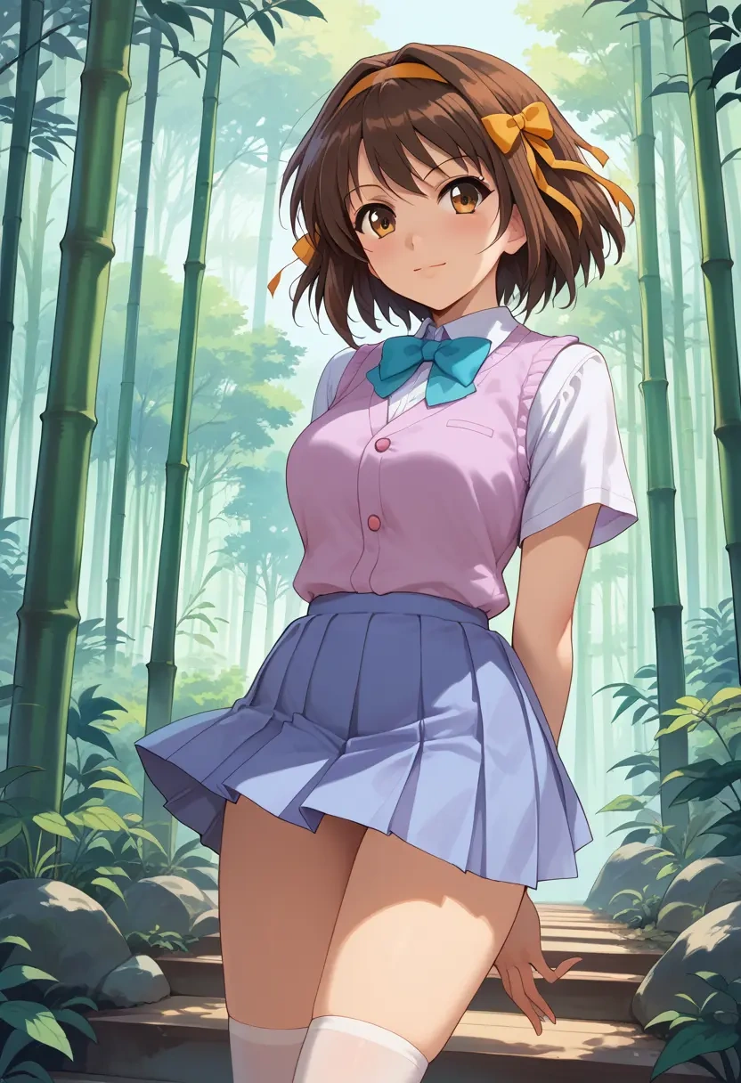 suzumiya_haruhi_no_yuuutsu,asahina_mikuru,spring,student uniform,vest  - 