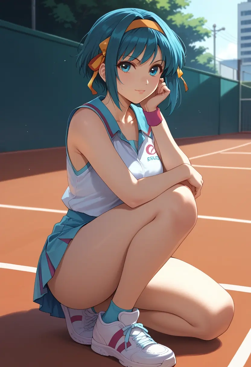 suzumiya_haruhi_no_yuuutsu,asakura_ryouko,tennis skirt  - 