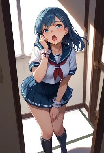 kantai_collection,asashio_(kancolle),sailor, uniform  - AI generated anime art