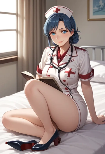 kantai_collection,asashio_kai_ni_(kancolle),nurse  - AI generated anime art